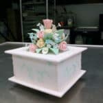 Pastilliage Box with Flower Topper