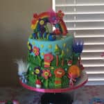Trolls Birthday Cake (Design by Cakes StepbyStep)