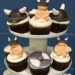 Viking Baby Shower Cupcakes