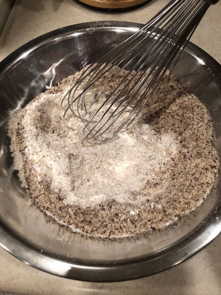 flour mixture in a bowl