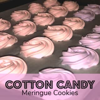 Meringue Cookies on a sheet pan