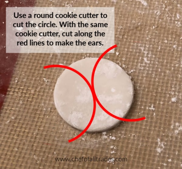 Cutting 2 ears from a single circle