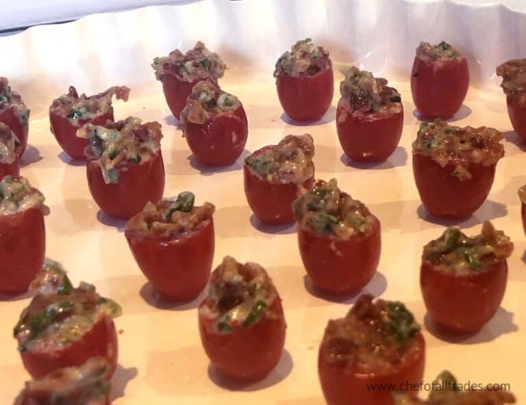Bacon Stuffed Cherry Tomatoes Appetizer Chef of All Trades