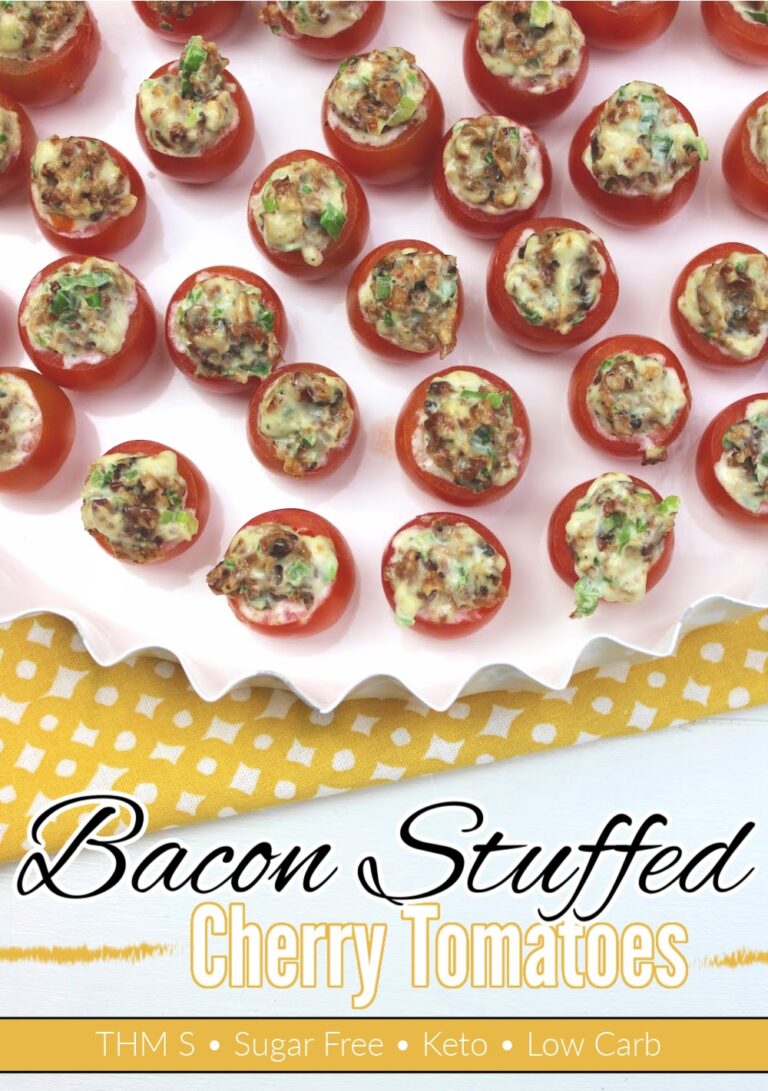 Bacon Stuffed Cherry Tomatoes - Appetizer - Chef of All Trades