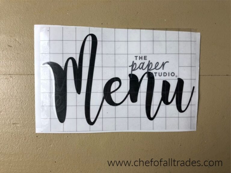 DIY Menu Board Tutorial - Chef of All Trades - DIY & Crafting