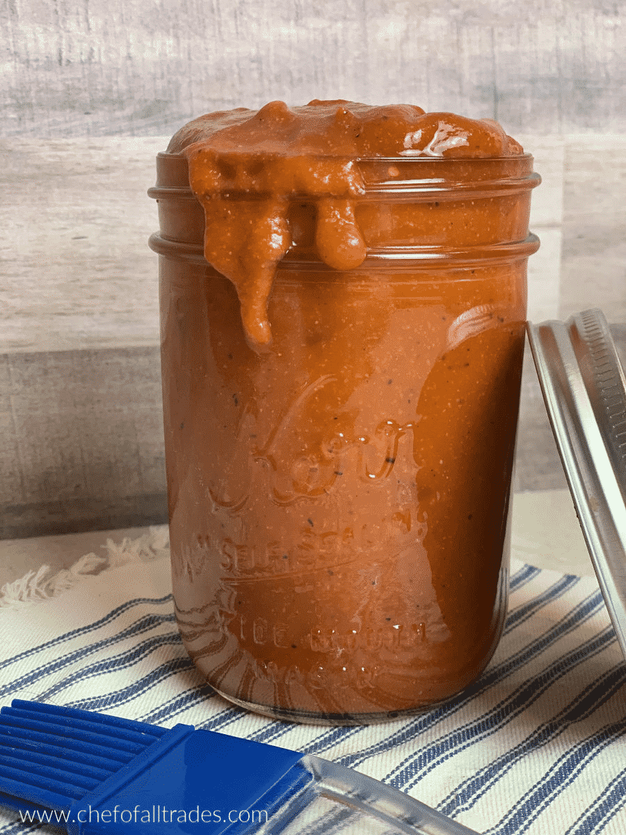 BBQ Sauce in a Mason Jar