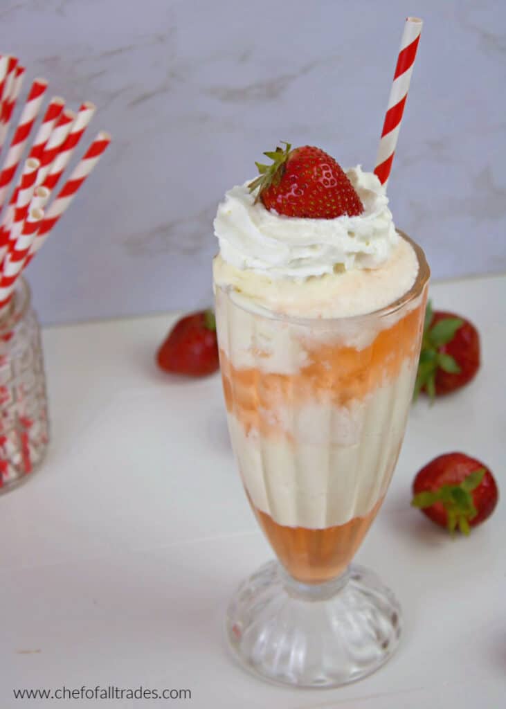 Strawberry Ice Cream Soda Chef of All Trades Sugar Free