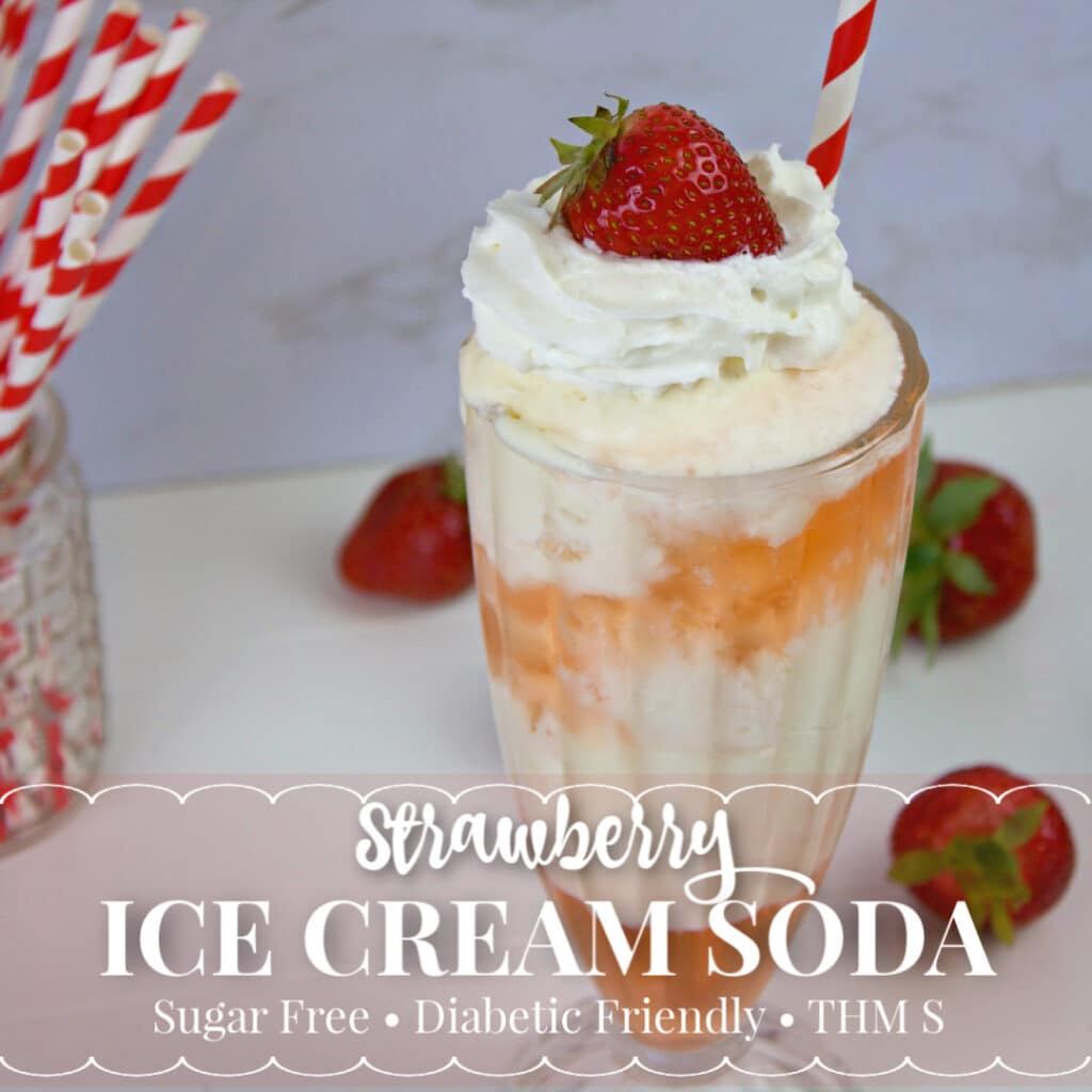 Strawberry Ice Cream Soda Chef of All Trades Sugar Free