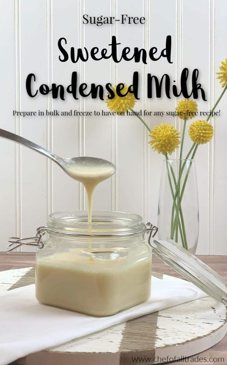 Sugar-Free Sweetened Condensed Milk - Chef of All Trades