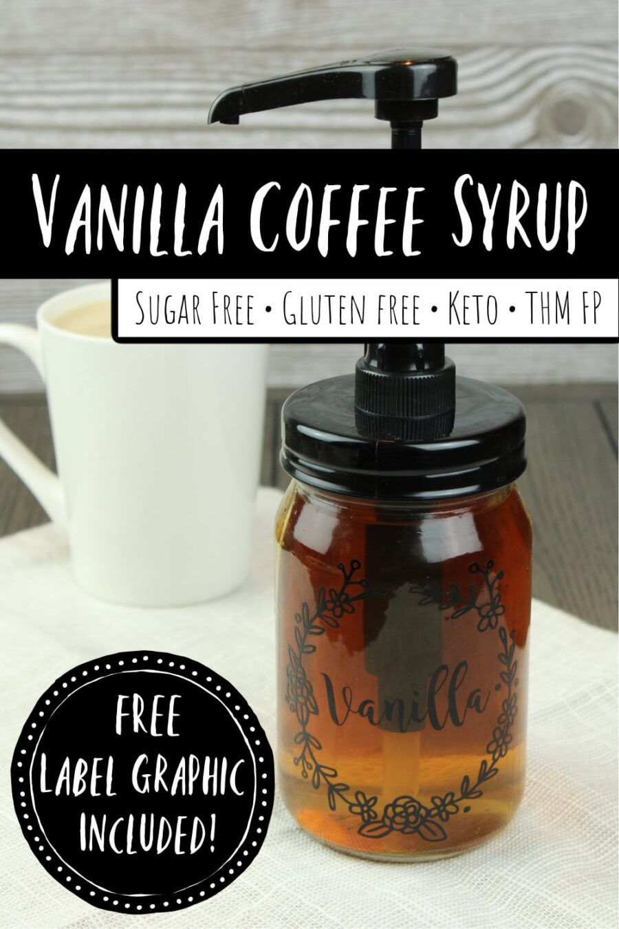 Vanilla Coffee Syrup (SugarFree) Uses Gentle Sweet