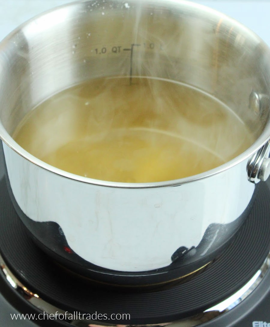 vanilla extract added to the boiling mixture