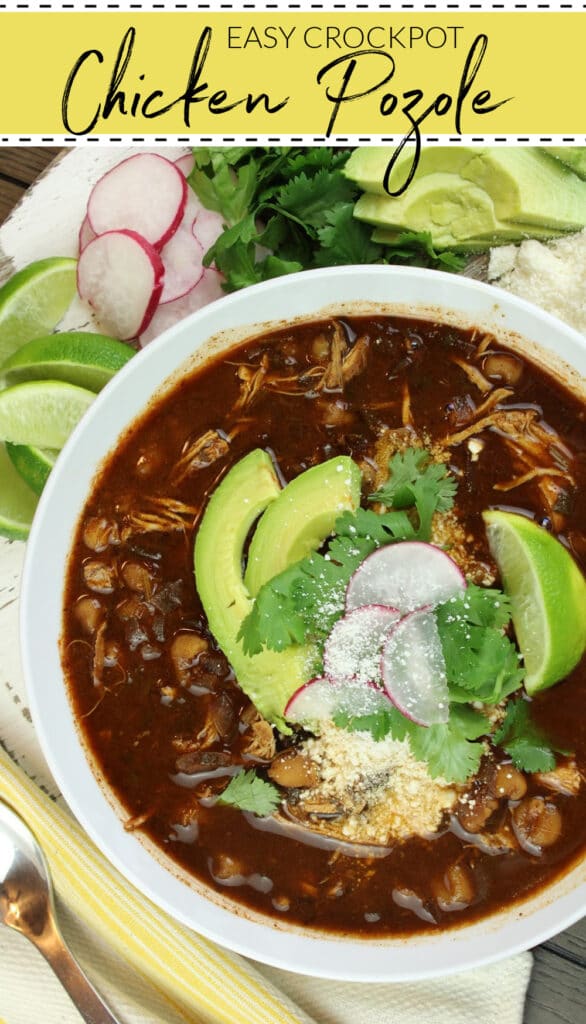 Easy Crockpot Chicken Pozole 4 Quick & Easy Steps